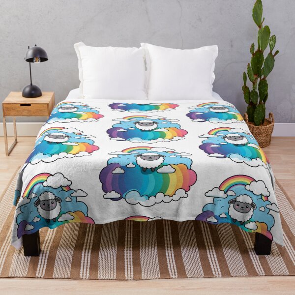 Item preview, Sheep with Rainbow Sticker. Lamb Cartoon. Kawaii Stickers. Birthday and Gifts. designed and sold by Aknarin Thika.
