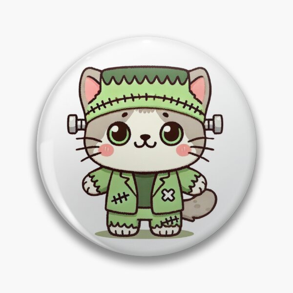 Item preview, FrankenPaws The Monster Cat designed and sold by NineNIGHT404.