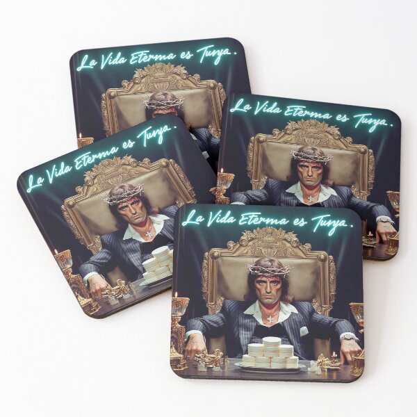 Item preview, Scarface-inspired Jesus, Adorned with Neon designed and sold by jay-cack.