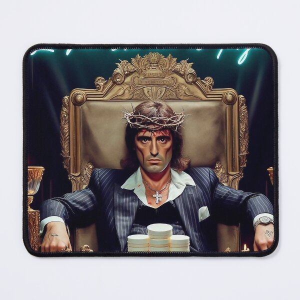 Item preview, Scarface-inspired Jesus, Adorned with Neon designed and sold by jay-cack.