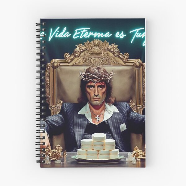 Item preview, Scarface-inspired Jesus, Adorned with Neon designed and sold by jay-cack.
