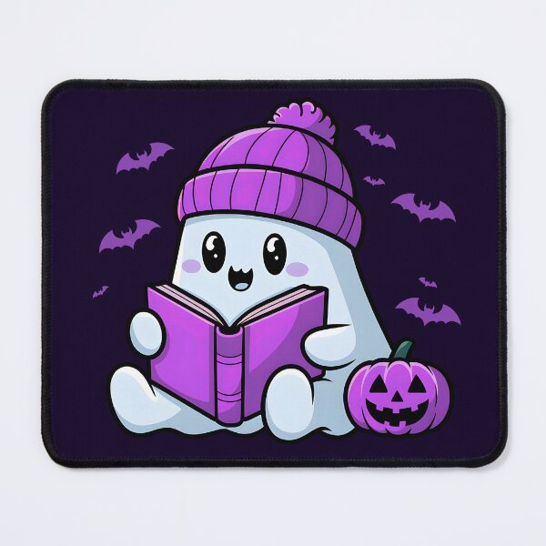 Item preview, Ghost reading a book with pumpkin designed and sold by ArtbySameer.