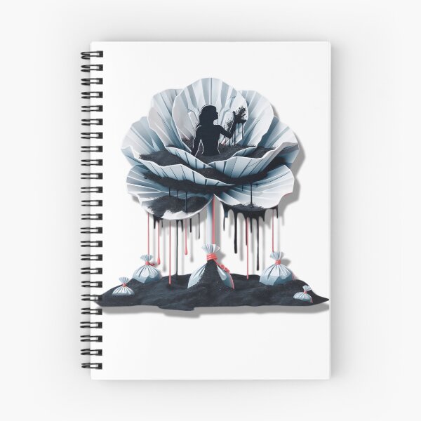 Item preview, Surreal Addiction Horror Poppy Opiate Drugs Pills Poppies Woman designed and sold by SomniferumWars.