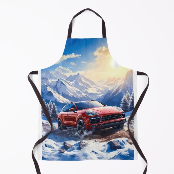 Item preview, Porsche Cayenne Turbo Exploring Snowy Mountain Roads designed and sold by RevUpDesign.