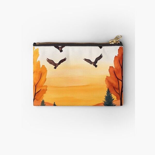 Item preview, Autumn Sky with Soaring Birds Over Hills designed and sold by WPCreator.