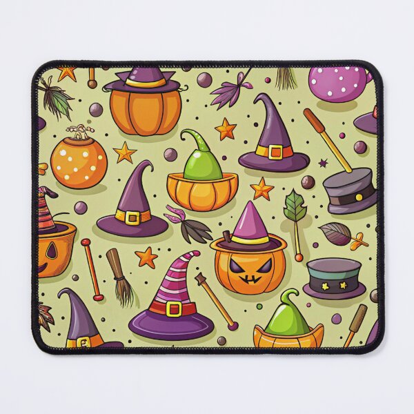 Item preview, Cute Witch Hats and Cauldrons Halloween Pattern designed and sold by zaina.sho.
