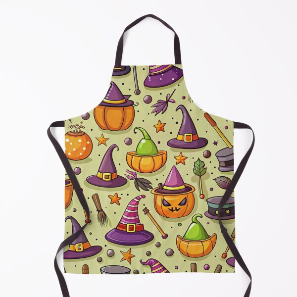 Item preview, Cute Witch Hats and Cauldrons Halloween Pattern designed and sold by zaina.sho.