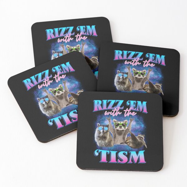 Item preview, Rizz Em With The Tism Raccoon Meme Autism Awareness designed and sold by LeoVargasVelha.
