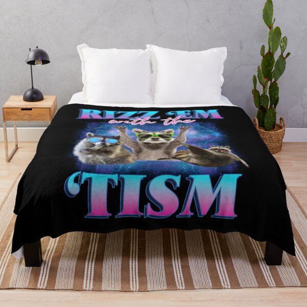 Item preview, Rizz Em With The Tism Raccoon Meme Autism Awareness designed and sold by LeoVargasVelha.