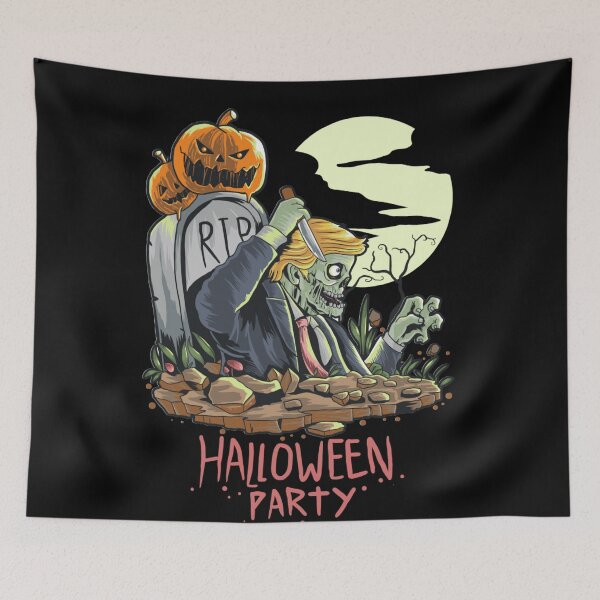 Item preview, Evil Pumpkin's Halloween Party: Zombie Tomb Bash designed and sold by Jackson-Will.