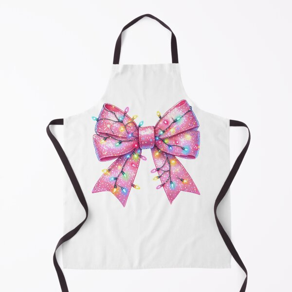 Item preview, Sparkling Pink Bow with Twinkling Christmas Lights designed and sold by CultDigHoriz.
