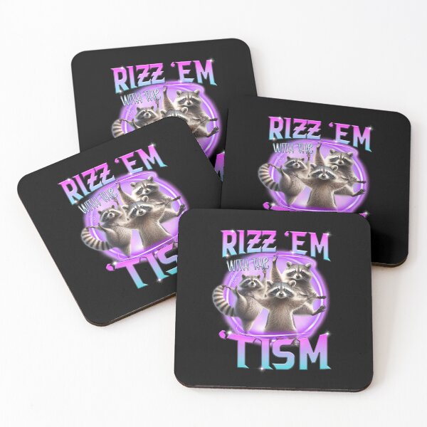 Item preview, Rizz Em With The Tism Raccoon Trash Panda Funny Tism Autism designed and sold by LeoVargasVelha.
