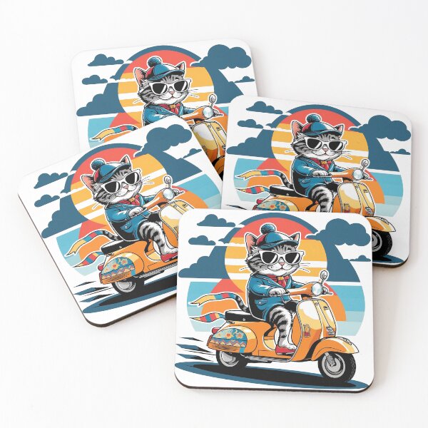 Item preview, Cat & Motorcycle designed and sold by ERA369.