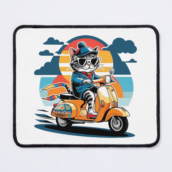 Item preview, Cat & Motorcycle designed and sold by ERA369.