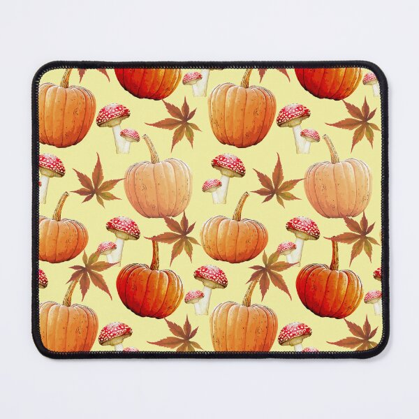 Item preview, Autumn Pattern - Mushroom - Pumpkins designed and sold by Ayesha Saleem.