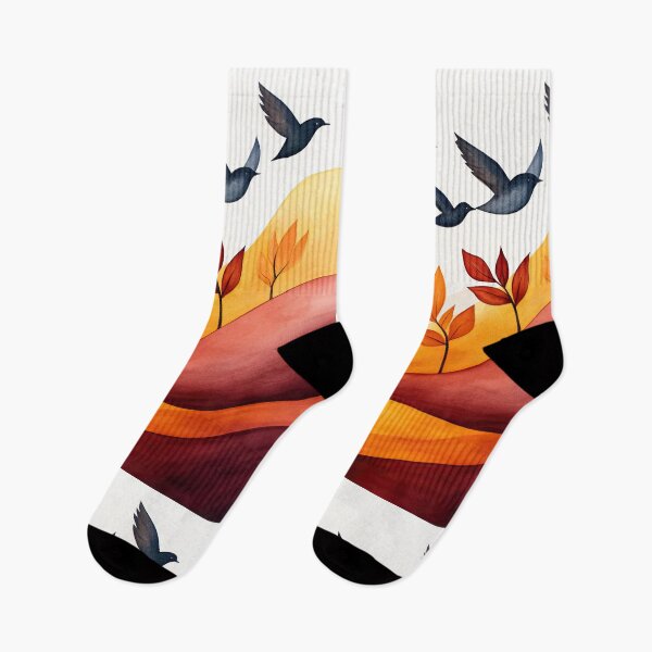 Item preview, Sweeping Autumn Skies and Migratory Birds designed and sold by WPCreator.