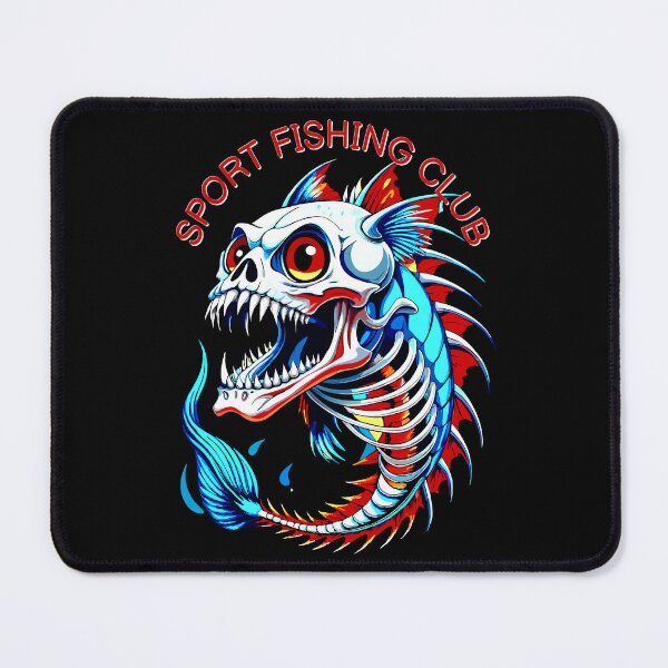 Item preview, Terrifying Skeleton Fish for Sport Fishing Club Logo Design designed and sold by VikArtStudio.