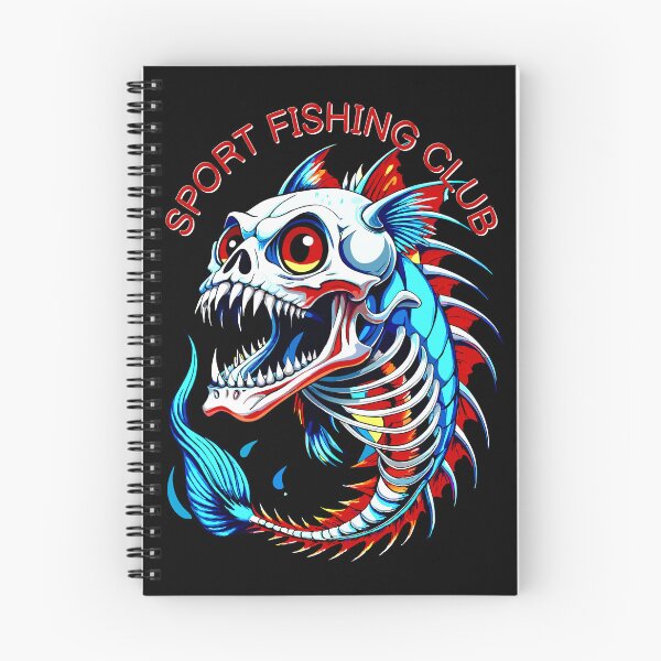 Item preview, Terrifying Skeleton Fish for Sport Fishing Club Logo Design designed and sold by VikArtStudio.