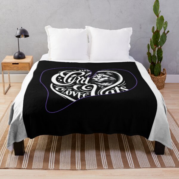Item preview, Just A Girl Who Loves Cats" Heart Design designed and sold by Puppy Paws.