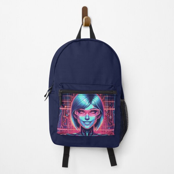 Item preview, Pixel Art Neon Cyber Girl Portrait #18 designed and sold by captainglondo.