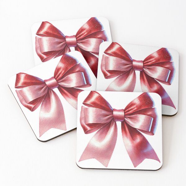 Item preview, Elegant Pink and Red Bow with Glossy Sparkle designed and sold by CultDigHoriz.