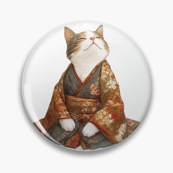 Item preview, I don't care cat in Kimono, careless, relax designed and sold by KitsuneYin.