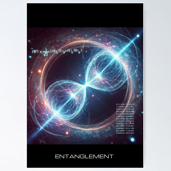 Item preview, An illustration of Quantum Entanglemen. designed and sold by V-vstudio.