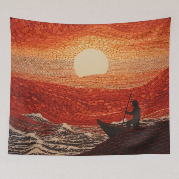 Item preview, Aboriginal Inspired Dot Art - Fisherman designed and sold by GrinGalore.