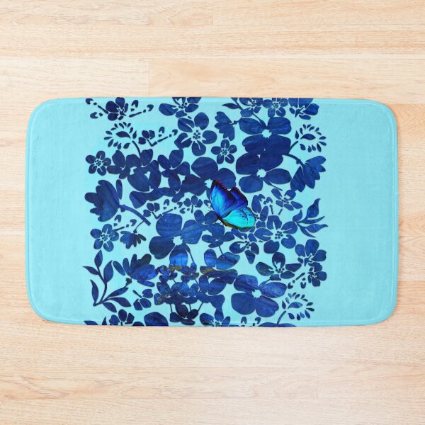 Item preview, Good Vibrations floral with lucky blue butterfly designed and sold by SueKnox.