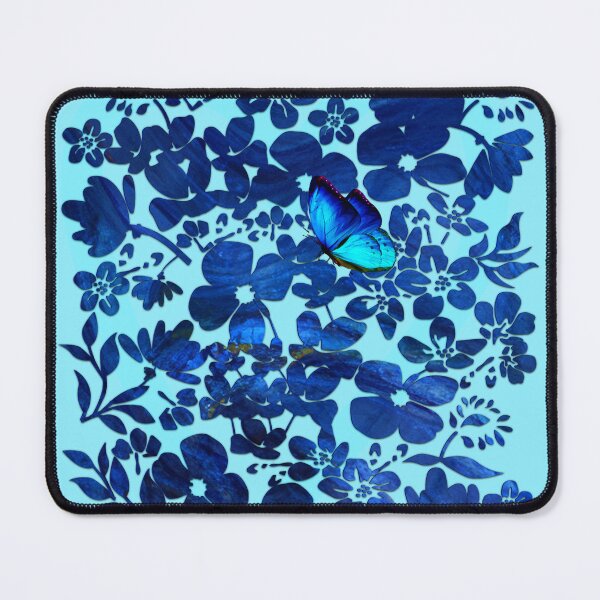 Item preview, Good Vibrations floral with lucky blue butterfly designed and sold by SueKnox.