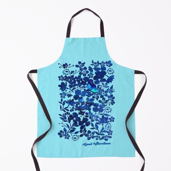 Item preview, Good Vibrations floral with lucky blue butterfly designed and sold by SueKnox.