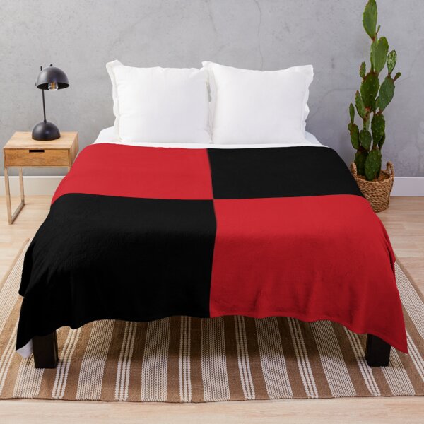 Item preview, Quarters - Black and Fire Engine Red designed and sold by JustPatterns2.
