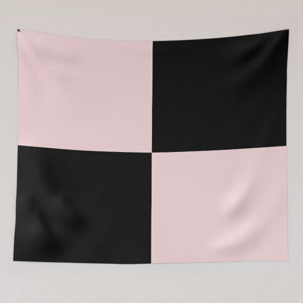 Item preview, Quarters - Black and Light Pink designed and sold by JustPatterns2.