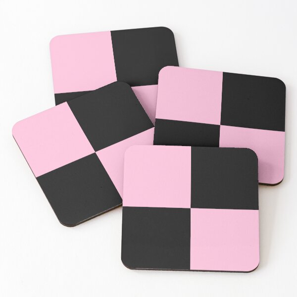 Item preview, Quarters - Black and Cotton Candy Pink designed and sold by JustPatterns2.