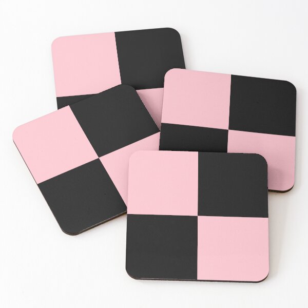 Item preview, Quarters - Black and Pink designed and sold by JustPatterns2.