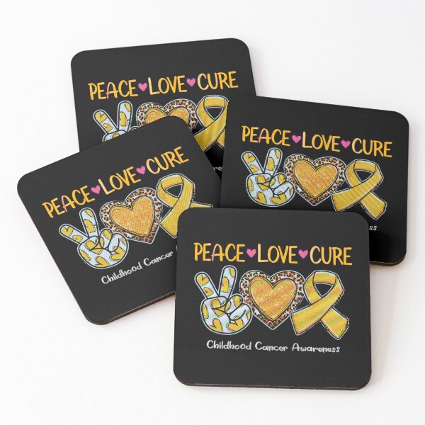 Item preview, Childhood Cancer Awareness Love Cure Yellow Ribbon designed and sold by MikaylaThomps.