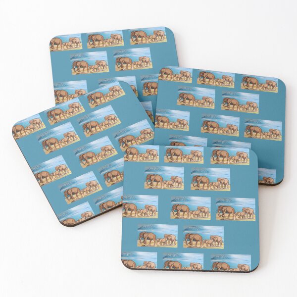 Item preview, Celebrate Family Bonds with Exquisite Hand-Painted Elephants designed and sold by annenambiro.
