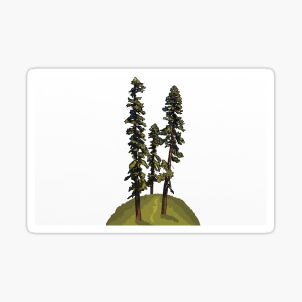 Item preview, California Red Fir Hill Rectangle designed and sold by Ktwlf.