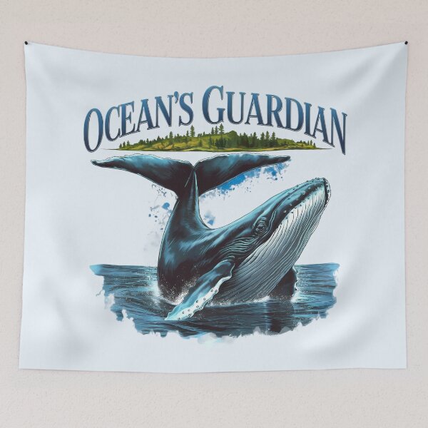 Item preview, Ocean Guardian Whale Eco Conservation Art designed and sold by ZetaDream.