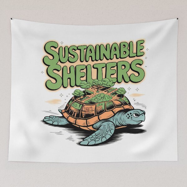 Item preview, Sustainable Shelters Eco-Friendly Turtle Design designed and sold by ZetaDream.