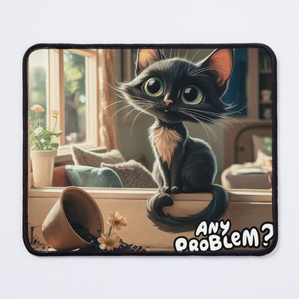 Item preview, Messy cat - Flower designed and sold by lavka-xd.
