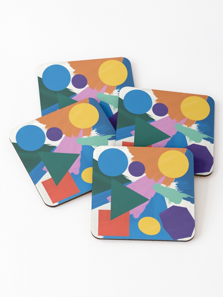 Thumbnail 1 of 5, Coasters (Set of 4), Abstract Painting designed and sold by Patricks-Art.