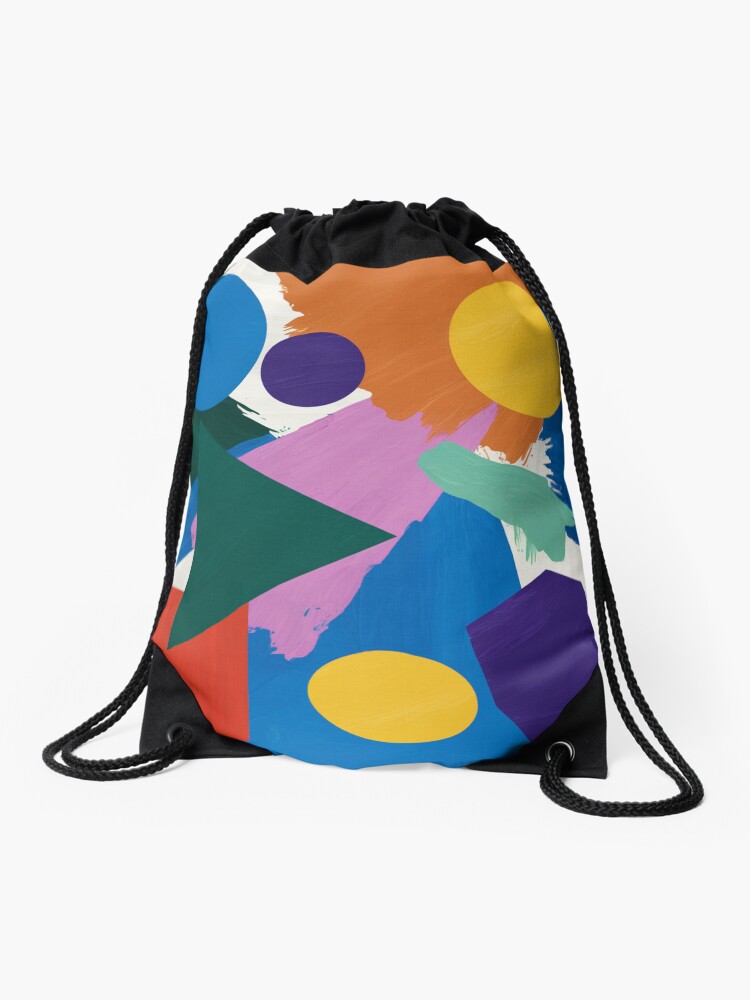 Thumbnail 1 of 3, Drawstring Bag, Abstract Painting designed and sold by Patricks-Art.