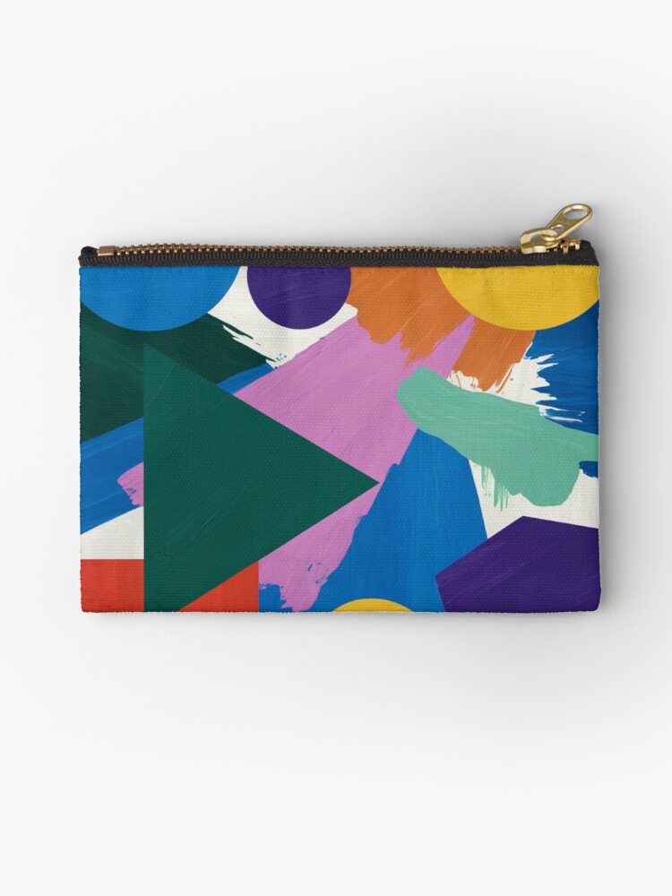 Thumbnail 1 of 4, Zipper Pouch, Abstract Painting designed and sold by Patricks-Art.