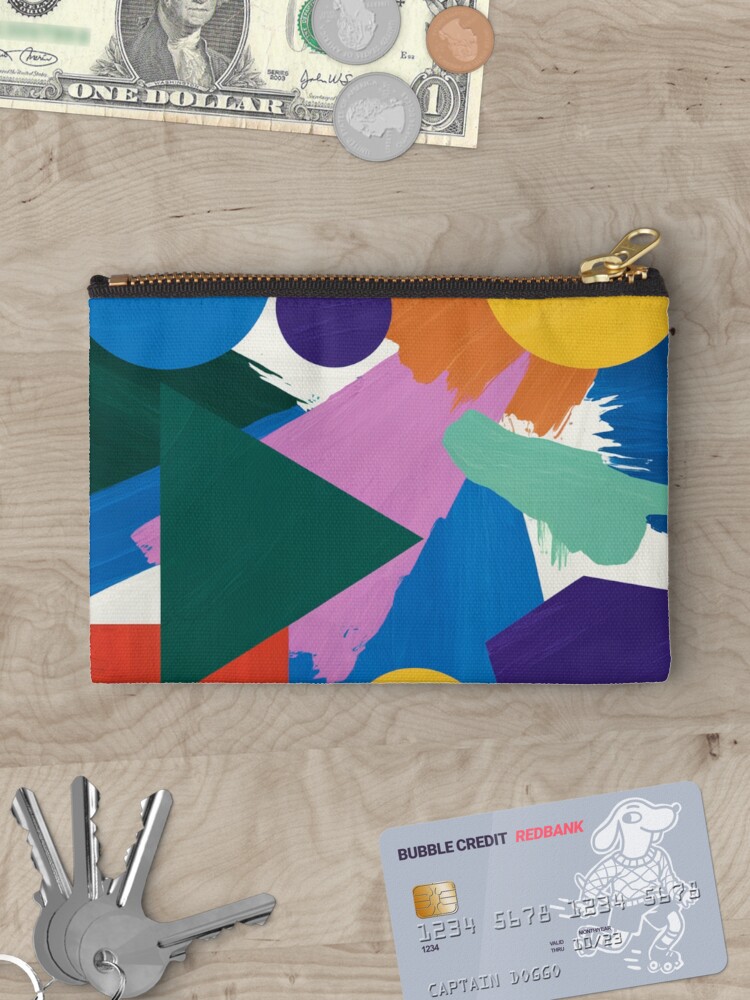 Thumbnail 3 of 4, Zipper Pouch, Abstract Painting designed and sold by Patricks-Art.