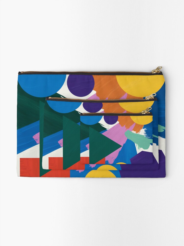 Thumbnail 2 of 4, Zipper Pouch, Abstract Painting designed and sold by Patricks-Art.