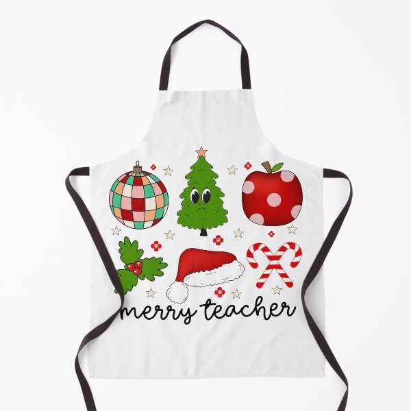 Item preview, Whimsical Teacher-Themed Christmas Icons: Tree, Apple, and More designed and sold by CultDigHoriz.