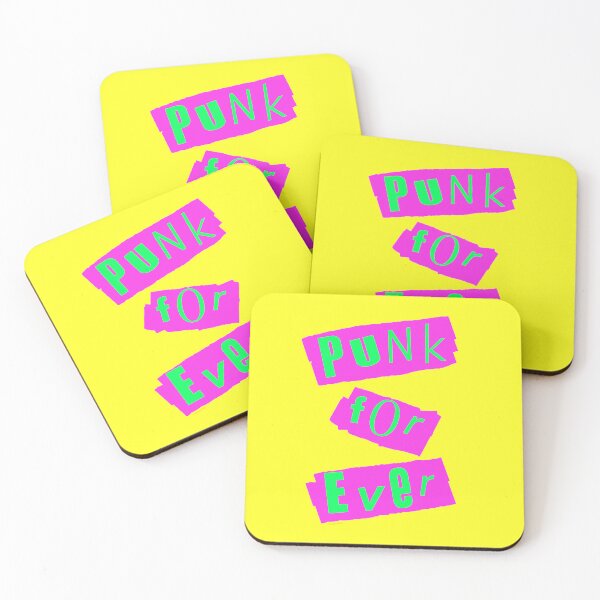 Item preview, Punk Forever Green on Yellow, designed and sold by Logo-A-GoGo.