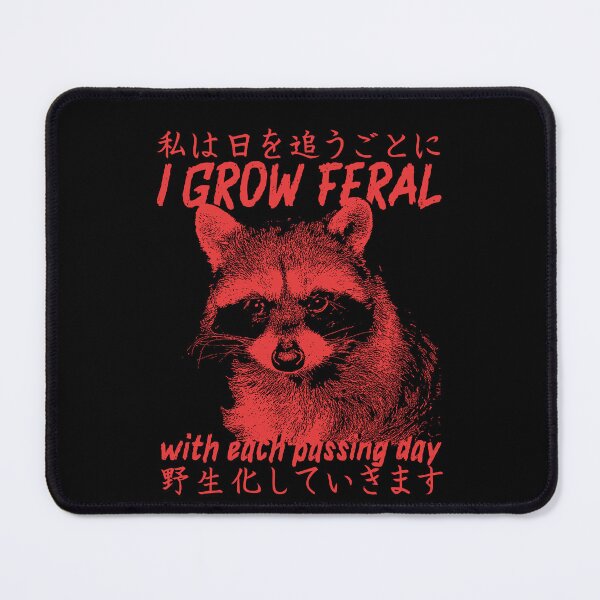Item preview, I Grow Feral Vintage Japanese Raccoon designed and sold by VintageMedatsu.