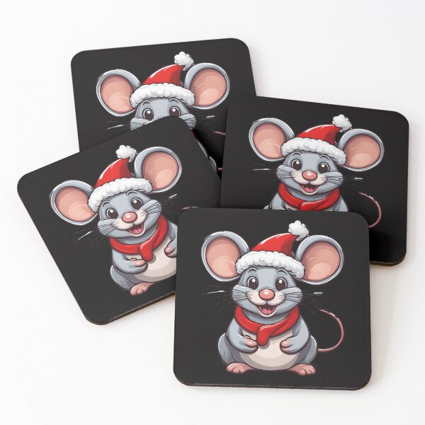 Item preview, Christmas Mouse Merry Christmas Cat Animals Mouse designed and sold by Design_Your_Day.